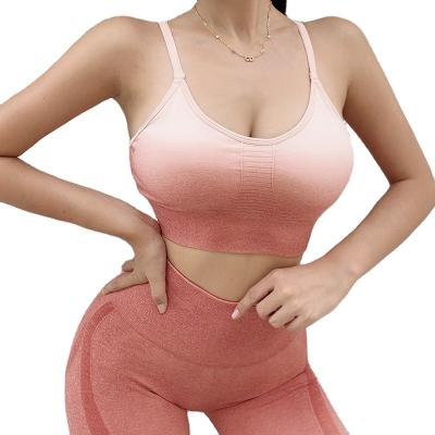 China Breathable Women Bra QUICK DRY Absorb Sweat Proof Padded Sports Yoga Sports Gym Sports Bra Top Sports Bra for sale