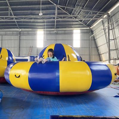 China PVC / TPU (0.9mm Cheap Inflatable Sports Challenge Games Water Ring Inflatable Disco Boat for sale