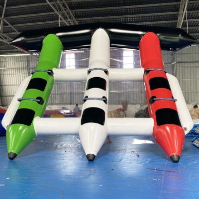 China PVC/TPU (0.9mm Best Quality Fly Fishing Boat Water Sport Games Flying Ski Towing Inflatable Banana Boats for sale