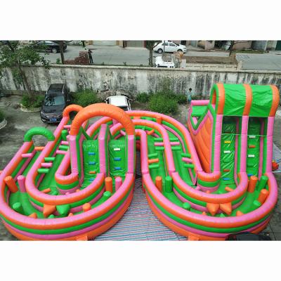 China New Arrival High Strength High Quality Inflatable Obstacle Game Adult Course For Sale for sale