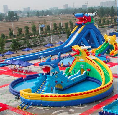 China Square Amusement Park Equipment Inflatable Water Park Water Park Slides Prices for sale