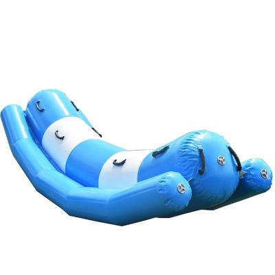 China New Design High Strength Water Park Game Totter Toys Inflatable Float Seesaw for sale