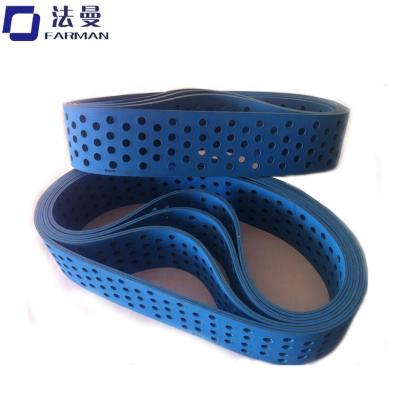 China High Transmission Efficiency Endless Flat Belt Transmission Belt With Hole , Vacuum Flat Belts for sale