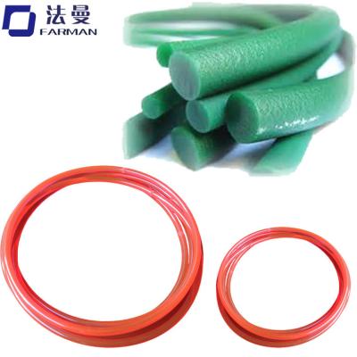 China Round belt PU Round Conveyor Belt, PU Green Rough Round Belt for sale