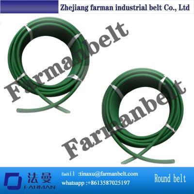 China Round PU Top Belt / Urethane Round PU Belt Polyurethane Rough Rope for sale