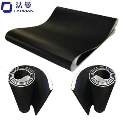 China Black PVC Diamond Treadmill Conveyor Belt China Manufacturer, Flat Transmission Belt for sale