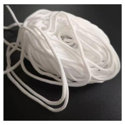 China 3mm Viable Spandex Nylon Rope Around 6mm 4mm Face Mask Elastic Flat Rope Braided Ropes For Mask Band for sale