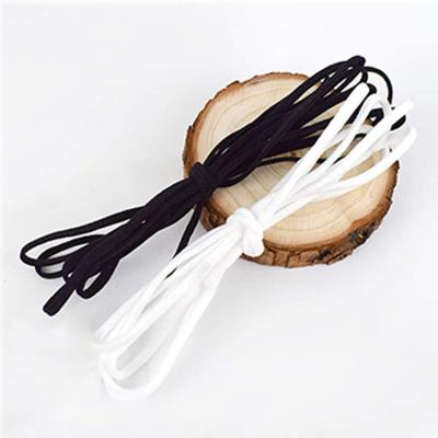 China Spandex Nylon Elastic Band Round Elastic Band 5mm Earloop Cord 3mm 4mm EarLoop Elastic Cord For Face Mask Earcord for sale