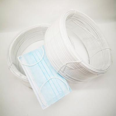 China Factory wholesale PE nose wire double core single core plastic nose bridge material nose wire for facemask for sale