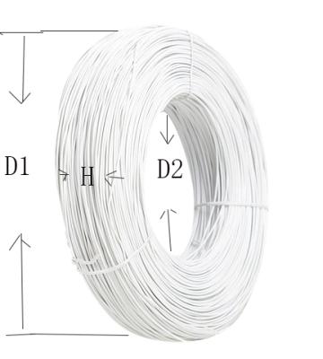 China Plastic single core nose wire bridge wire 3mm 5mm core PE nose wire common material double for disposable facemask for sale