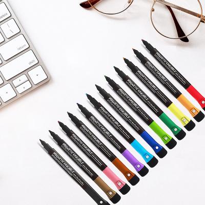 China School and office Magnetic Dry Erase Marker Pen 12 Color Whiteboard Marker Pen Set for School and Office for sale