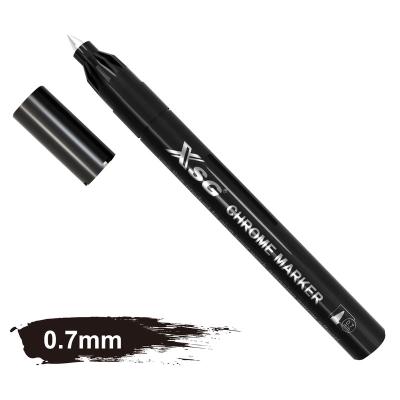 China High Quality School and Office Chrome Ink Marker Pen with 0.7mm 1mm 3mm Highly Pigmented Mirror Touch Points Like Ink Marker for Painting Decoration for sale