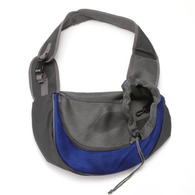 China Simple Breathable Drop Shipping Dog Bag Mesh Portable Pet Products Shoulder Sling Bag Pet Carriers For Pet Travel for sale