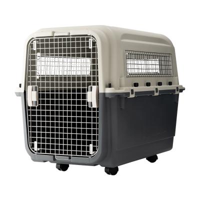 China Multiple Sizes Pet Cages Airline Stocked Approved Dog Carrier Box Settlements Pet Carriers For Pet Travel Cat Dog Breathable Strong Crates for sale