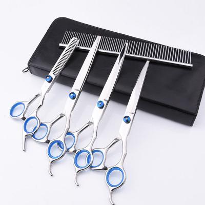 China Stocked Promotional Pet Grooming Scissors From Home Dog Grooming Wholesale Pet Products Factories Hair Trimmers Cat Dog Pet Scissors for sale