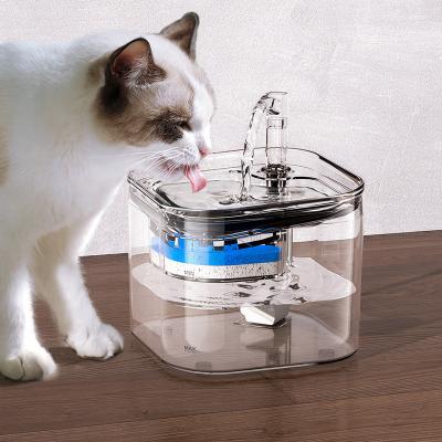 China Amazon Success Automatic Pet Feeding Circulation Cat Automatic Water Fountain Intelligent Constant Temperature Pet Water Dispenser for sale