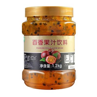 China Custom Bubble Tea Milk Tea Shop Passiflora Edible Passionflower Jam Passionflower Purée for sale