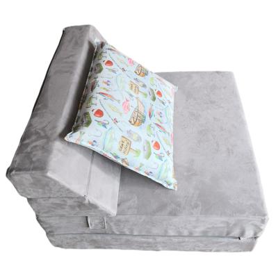 China 2022 New Design Folding Convertible Convertible Flip-up Seat Sofa Chair Single Bed In Home For Reading Sleeping for sale