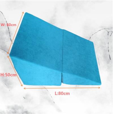 China Anti-Static Folding Wedge Pillow On Bed For Back Support Or Legs Elevation Or Kids Sliding Or Sofa Front Stool for sale