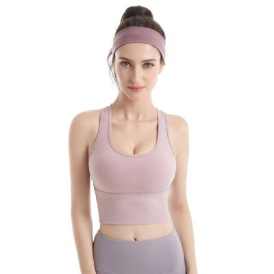 China Top Selling Breathable Guaranteed New Quality Designs Women Fitness Wear Push Up Yoga Sports Hot Sexy Bra for sale