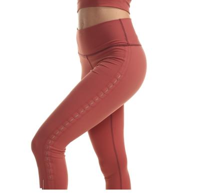 China New Good Price Breathable High Waist Yoga Sport Pants Striped Leggings With Pocket for sale