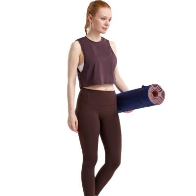 China New Type Chinlon Spandex Top Yoga Fitness Sportswear Sale QUICK DRY Well Top Fabric for sale