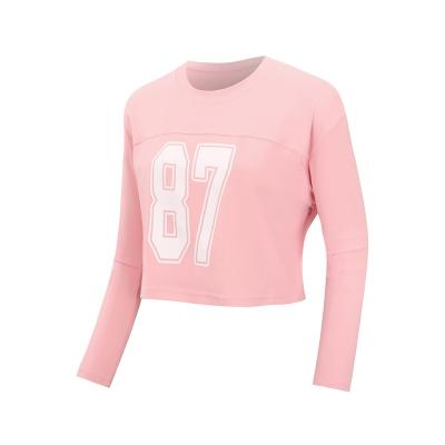 China Wholesale Customized Breathable Good Quality Long Sleeve Loose Yoga Shorts Sleeve Fitness Shirt for sale