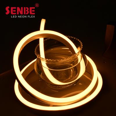 China Sports Stadiums Senbe Lighting Manufacturer F15B 2835 SMD 11.5mm Single Color LED Pattern Waterproof Warm White Neon Gold Strip for sale