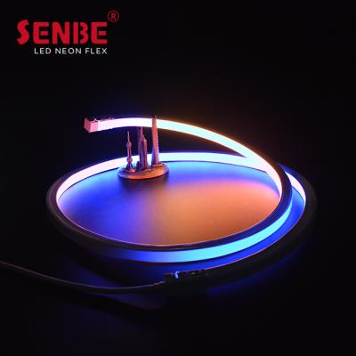 China LANDSCAPE Senbe Lighting F22S RGB Pixel DMX512 IP68 Injection Molding Wire PVC Bottom Flexible Material LED Lights for sale