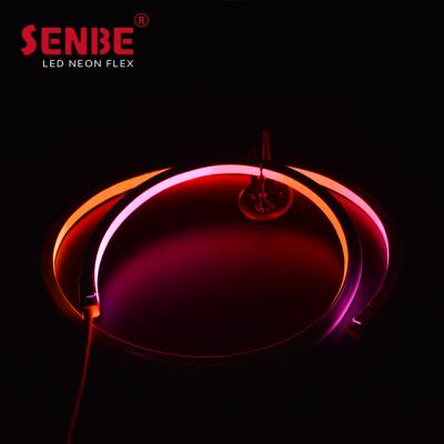 China Senbe F22S Waterproof Flexible Pixel Pool PVC Cable 110V 220V Variable Color LED RGB 5050 Neon Strip for sale