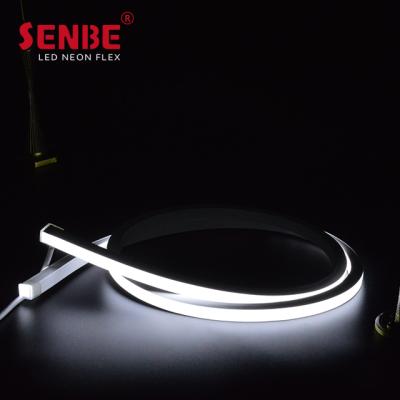 China LANDSCAPE White Topview Double Led Neon Rope Light Flexible Cable Strip Light for sale