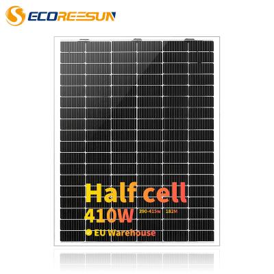 China REESUN High Efficiency Solar Panel For Home Solar Power 390W 395W 400W System Orange Color Glass 182mmx182mm for sale