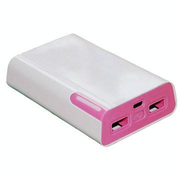 China Aluminum 7800 Dual USB Power Bank Xiaomi Cell Phone Charging Pack for sale