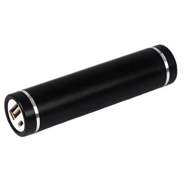 China Tube 2600mAh Round Metal 18650 Li-ion Battery Power Bank For Smartphones for sale