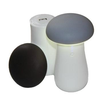 China Mushroom LED Lamp 8000 mAh Power Bank , High - end Gift Mobile Charger for sale