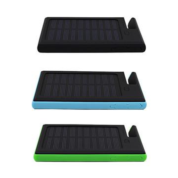 China Moible Stand Back Up Portable Solar Power Bank 8000mAh Battery External Charger for sale