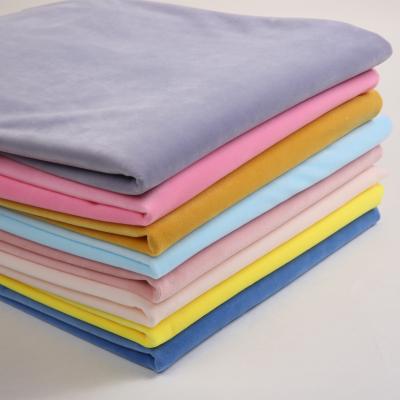 China Memory Wholesale 100% Polyester Micro Velor Knitted Plush Diamond Super Soft Minky Velboa Fabric For Toys for sale