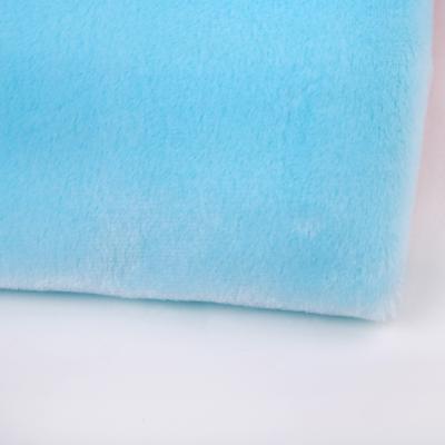 China High Quality Plush Knitted Knit Toy Fabric For Blanket Pet 100% Soft Bed Tear-Resistant Polyester 7MM Pile Size PV for sale