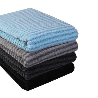 China Polyester Anti-Static Loose Velvet Knitted Minky Knit Plush Fleece Fleece Faux Fur Curly Fabric For Home Textile Hat Scarf for sale