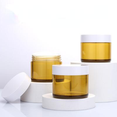 China Wall 100g Cosmetic Thick Plastic Cream Bottle Pet Material Underpack Jar Eye Cream Bottle for sale