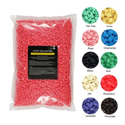 China 500g Hair Removal Depilatory Wax Beads 10 Colors Options Hair Removal Hard Wax Beans for sale