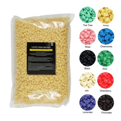 China Best Quality Hair Removal Non Strips Film Depilatory Hot Hair Removal Hard Wax Beads Wax Beans 500g for sale