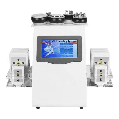 China Weight Loss Best Multifunction 6 in 1 40k Body Vacuum RF Lipo Ultrasonic Cavitation Slimming Machine for sale