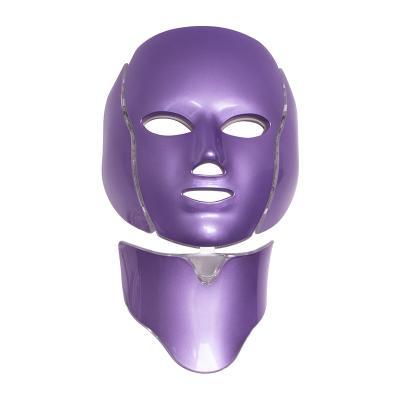 China Pigment Removal 7 Colors Beauty Light Therapy Face Mask With Neck For Wrinkle Remover Led Facial Mask Led Light Mask for sale