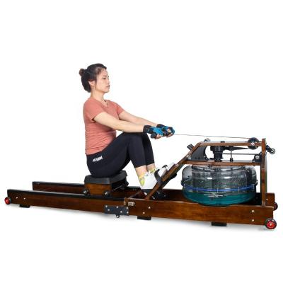 China Commercial hot sale factory use water rowing machine fitness machine wooden gym equipment for sale