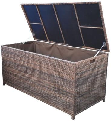 China Large Waterproof Outdoor Aluminum Storage Box, Outdoor Wicker Rattan Garden Furniture Set, Storing Case for sale