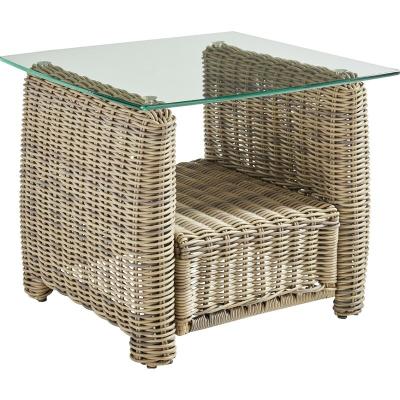 China Outdoor Weather Furniture Wicker Outdoor Side Table - Patio Stools Chair Rattan Furniture Set for sale