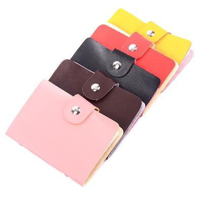 China Cheap Business Credit Card Holder Package Vintage ID Credit Card Wallet Cash Money Holder Case Box Organizer 24 Card Creative Package for sale