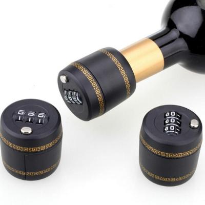 China 1 PC Bottle Password Code Digital Lock Viable Combination Lock For Wine Whiskey And Liquor Cap Cap for sale