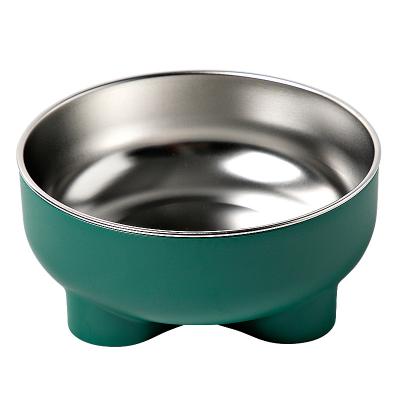 China Sustainable Wholesale Luxury Design Large Pet Bowls Food Feeder Stainless Steel Cat Dog Bowl for sale